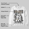 Reverse Metallic 5s DopeSkill Sweatshirt Real Lover Graphic