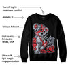 Bred Reimagined 4s DopeSkill Sweatshirt Broken Heart Graphic