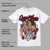 Burgundy 5s DopeSkill T-Shirt Queen Of Hustle Graphic