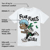 Kayano 12.1 Cream/Stillwater DopeSkill T-Shirt Fear Fuels The Hustle Graphic