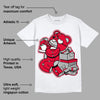 AJ 1 Retro High OG Varsity Red/Newstalgia DopeSkill T-Shirt Bear Steals Sneaker Graphic