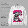 Fierce Pink 1s DopeSkill Sweatshirt Sick Bear Graphic