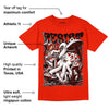 Red Foam Runner DopeSkill Vermillion Red T-shirt Resist Graphic