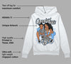 Powder Blue 9s DopeSkill Hoodie Sweatshirt Queen Of Hustle Graphic