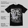 Leather Curb Sneakers White Anthracite DopeSkill T-Shirt Speak It Graphic