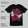 Rick RO Pink Leather Sneakers DopeSkill T-Shirt No Money No Love Typo Graphic