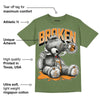 Olive 5s DopeSkill Olive T-shirt Sick Bear Graphic