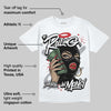 White Cement 4s DopeSkill T-Shirt Rolling in Money Graphic