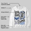 Awake NY x Racer Blue 5s DopeSkill Sweatshirt Real Ones Move In Silence Graphic