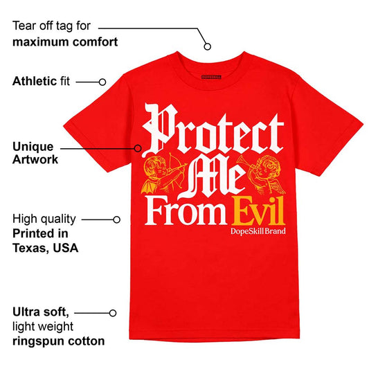 Red Collection DopeSkill Red T-shirt Protect Me From Evil Graphic
