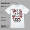 Wolf Grey 13s DopeSkill T-Shirt New Double Bear Graphic