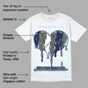 Midnight Navy 3s DopeSkill T-Shirt Juneteenth Heart Graphic