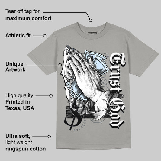 AJ 11 Cool Grey DopeSkill Grey T-shirt Trust God Graphic