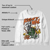 Orange Black White DopeSkill Sweatshirt Keepin' It Real Graphic