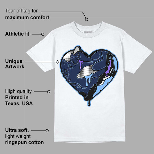 Georgetown 5s DopeSkill T-Shirt Heart AJ 5 Graphic