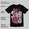 White Fluo Pink DopeSkill T-Shirt No Days Off Graphic