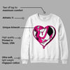 Fierce Pink 1s DopeSkill Sweatshirt Heart AJ 1 Graphic