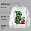 Gorge Green 1s DopeSkill Sweatshirt Broken Heart Graphic
