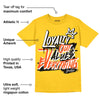 Vivid Sulfur 4s DopeSkill Yellow T-shirt LOVE Graphic