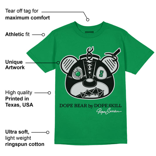 AJ 3 Pine Green DopeSkill Pine Green T-shirt Sneaker Bear Head Graphic