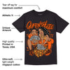 Brilliant Orange 12s DopeSkill T-Shirt Queen Of Hustle Graphic