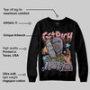 Harris Tweed x Denim Turquoise Dunk DopeSkill Sweatshirt Get Rich Graphic