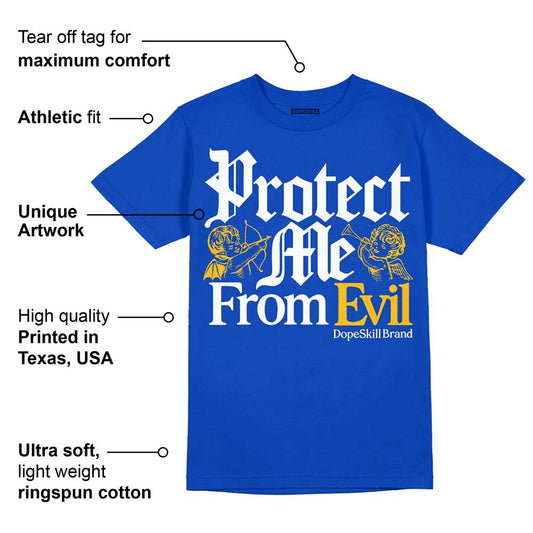 Royal Blue Collection DopeSkill Royal Blue T-shirt Protect Me From Evil Graphic