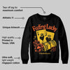 Yellow Collection DopeSkill Sweatshirt Feeling Lucky Graphic