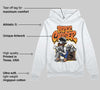 Orange Black White DopeSkill Hoodie Sweatshirt Paper Chaser Boy Graphic