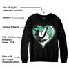 Green Glow 1s DopeSkill Sweatshirt Heart Jordan 1 Graphic