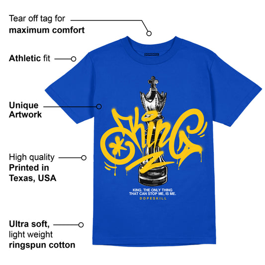 Laney 14s DopeSkill Varsity Royal T-shirt King Chess Graphic