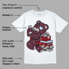 Burgundy 5s DopeSkill T-Shirt Bear Steals Sneaker Graphic