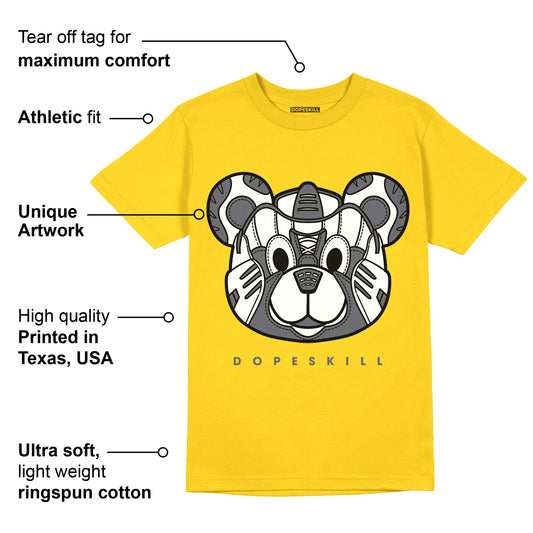 AJ 4 Lightning DopeSkill Tour Yellow T-shirt SNK Bear Graphic