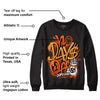 Brilliant Orange 12s DopeSkill Sweatshirt No Days Off Graphic