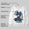 Awake NY x Racer Blue 5s DopeSkill Sweatshirt Smile Through The Pain Graphic