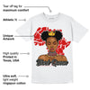 Fire Red 3s DopeSkill T-Shirt Black Queen Graphic