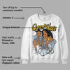 Blue Grey 13s DopeSkill Sweatshirt Queen Of Hustle Graphic