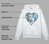 Dunk Low Futura University Blue DopeSkill Hoodie Sweatshirt Heart AJ 1 Graphic