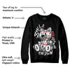 "Black/White" 1s DopeSkill Sweatshirt Smile Through The Pain Graphic