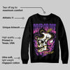 PURPLE 'Drip or Die' DopeSkill Graphic Sweatshirt