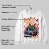 Orange Black White DopeSkill Sweatshirt Ease My Mind Graphic