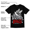 Black Cement 2s DopeSkill T-Shirt Juneteenth 1865 Graphic