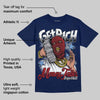 Midnight Navy 1s DopeSkill Navy T-shirt Get Rich Graphic