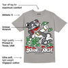 Wet Cement 4s DopeSkill Grey T-shirt Born To Be Rich Graphic