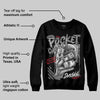 Black Cat 4s DopeSkill Sweatshirt Pocket Change Graphic