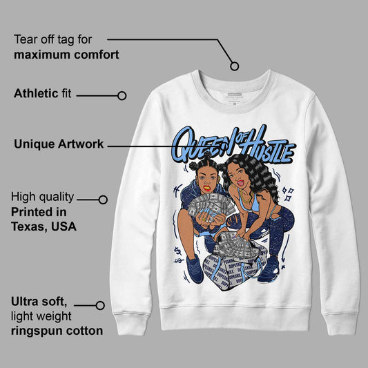 Midnight Navy 5s DopeSkill Sweatshirt Queen Of Hustle Graphic