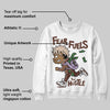 Harris Tweed x Sesame/Violet Mist Dunk DopeSkill Sweatshirt Fear Fuels The Hustle Graphic