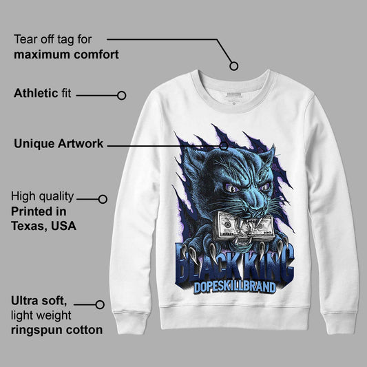 Georgetown 5s DopeSkill Sweatshirt Black King Graphic