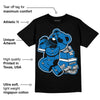 AJ 1 Dark Marina Blue DopeSkill T-Shirt Bear Steals Sneaker Graphic