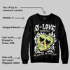 Luminous Green 5s DopeSkill Sweatshirt Crying Heart Graphic
